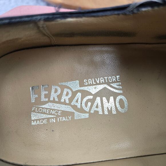 Salvatore Ferragamo Mens 10.5B Lavorazione Originale Black Split Toe Dress Shoe main image 9